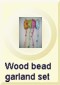 TM-3515 Wood bead garland set
