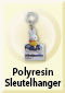 Polyresin sleutelhanger x 6