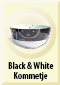 Kitchenware zwart/witte Kom x 6
