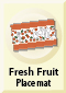 Kitchenware Fresh Fruit Place mat rood x 12