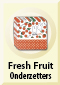 Kitchenware Fresh Fruit Ondersetters rood x 8